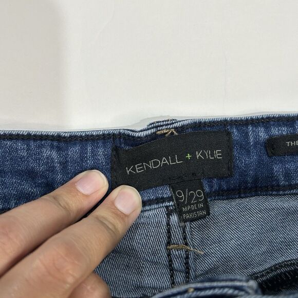 Kendall + Kylie The Contour High Rise Jeans Women's 9/29 Blue Classic Skinny Leg - Picture 3 of 10